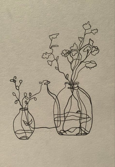 Plant Vase Drawing, Flower Vase Line Art, Shattered Vase Tattoo, Fine Line Flower Vase Tattoo, Vase Tattoo Fine Line, Fine Line Vase Tattoo, Spring Line Art, Cracked Vase Tattoo, Plant Vase Tattoo