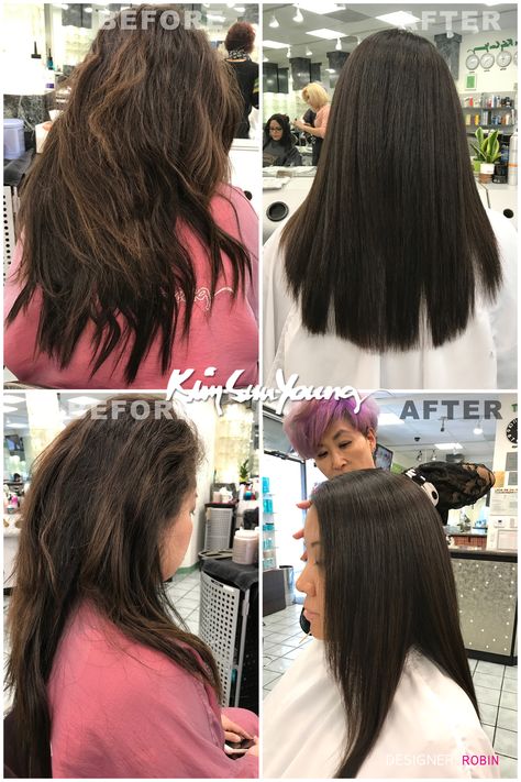 Magic Straight Perm by Robin at KSY Kim Sun Young Beauty Salon Straight Hair Perm, Japanese Straight Perm, Straight Perm, Japanese Hair Straightening, Different Types Of Curls, Hair Beauty Salon, Best Hair Straightener, Japanese Hair, Change Hair