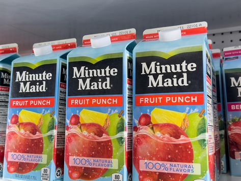 Minute Maid Juice, Real Fruit Juice, Berry Punch, Punch Drinks, Minute Maid, Grocery Foods, Real Fruit, Juice Drinks, Fruit Punch