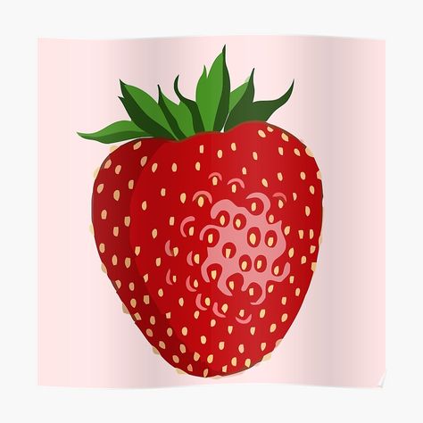 Strawberry Tattoo, Giant Strawberry, Strawberry Art, Food Illustration Art, Yard Cards, Game Rooms, Lawn Sign, Coffee Stickers, Cartoon Images