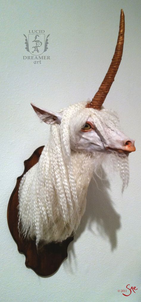 Hey, I found this really awesome Etsy listing at https://www.etsy.com/uk/listing/79450793/fantasy-taxidermy-unicorn Rouge Taxidermy, Unicorn Taxidermy, Beautiful Taxidermy, Art Core, Wood Splitter, Odd Things, Taxidermy Art, Animal Reference, Faux Taxidermy