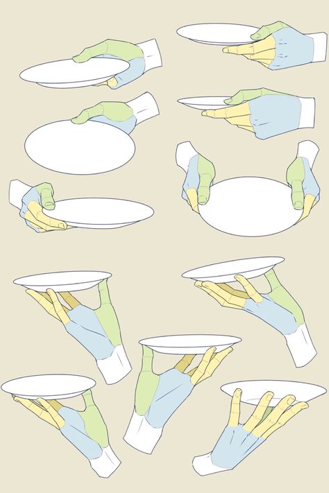 Holding Plate Reference, Concept Art Reference, Plate Reference, Character Outfit Ideas, Hatoful Boyfriend, Plate Drawing, Hand Drawing Reference, Body Reference Drawing, Hand Reference