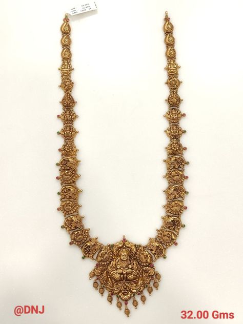 Light Weight Long Haram Gold, Latest Long Chain Designs In Gold, Antique Long Haram Designs, Long Chain Designs Gold, Long Chain Designs, Haram Designs Gold Latest, Long Haram Designs, Chain Designs Gold, Indian Gold Necklace Designs