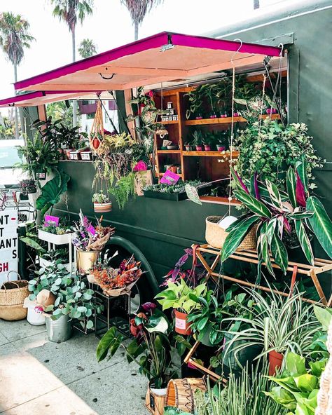 @itsplantslut on Instagram: “Abbot Kinney, we’re HERE! Catch us posted up in front of our friends @onlyinvenicevintage & @thebutchersdaughter_official today until 6pm!…” Mobile Plant Shop, Nursery Displays, Plant Truck, Plant Trailer, Plant Bar, Plant Mobile, Cafe Plants, Plant Studio, Pools Backyard Inground