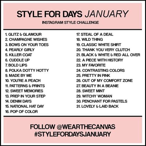 Ootd Challenge, January Style, January Outfit, National Holiday Calendar, January Outfits, Photo Challenges, Challenge Ideas, Classic White Shirt, Creative Drawing Prompts