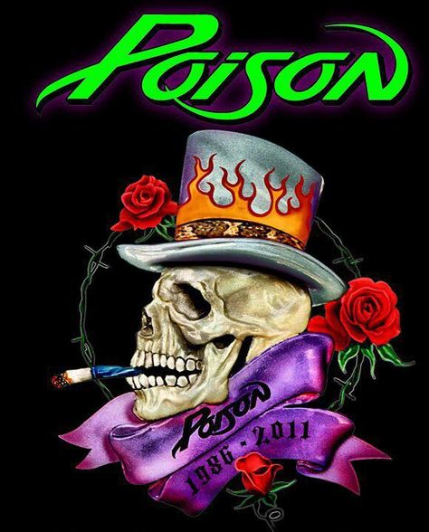 Poison logo Poison Rock Band, 80s Rock Bands, Rock Poster Art, Rock Band Logos, Rock N Roll Art, Rock Band Posters, The Poison, Heavy Metal Art, 80s Rock