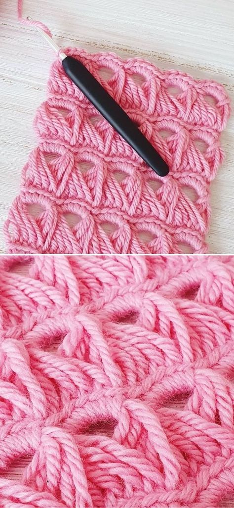 Beautiful Lacy Crochet Stitches - Free Patterns and Tutorials - Pattern Center Lacy Crochet Stitches, Broomstick Lace Crochet, Crochet Patterns Filet, Broomstick Lace, Lacy Crochet, Honeycomb Stitch, Crochet Baby Blanket Free Pattern, Crochet Bedspread Pattern, Crochet Stitches For Blankets