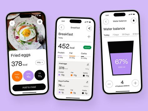 Diet Mobile App by Ronas IT | UI/UX Team on Dribbble Food Tracker App, Best App Design, Diet App, App Ui Ux Design, Diet Apps, Food Tracker, App Interface Design, Mobile Ui Design, Ios Design