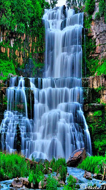 30 Beautiful Animated Nature Gifs at Best Animations#.V1HIIdzwvYQ.facebook Waterfall Background, Taman Air, Waterfall Scenery, Waterfall Wallpaper, Natural Waterfalls, Waterfall Pictures, Waterfall Photo, Waterfall Photography, Beautiful Landscape Wallpaper