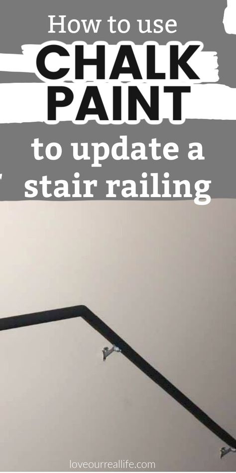 Chalk Paint Stair Railing, Paint Stair Railing, Painted Stair Railings, Diy Stair Railing, Chalk Paint Furniture Diy, Stair Banister, Staging Ideas, Oak Stairs, Wood Railing