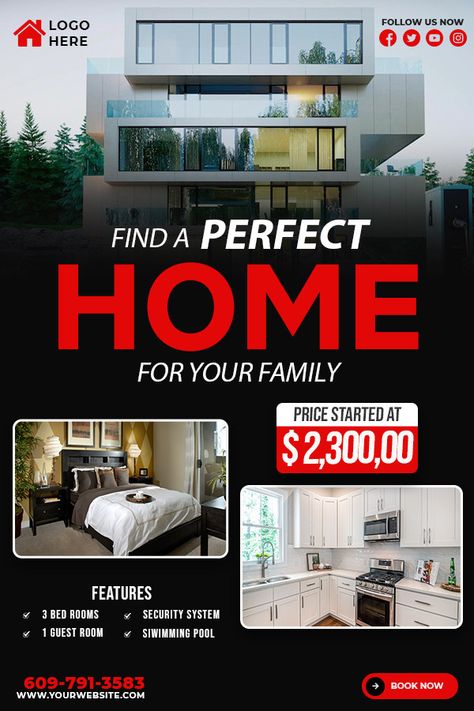 Real Estate Advertising Poster | House for Sale#pikbest#Templates House Sale Poster Design, House For Sale Poster, Poster Real Estate, Real Estate Poster, Poster House, Real Estate Advertising, Publishers Clearing House, Real Estate Sales, Real Estate Flyers