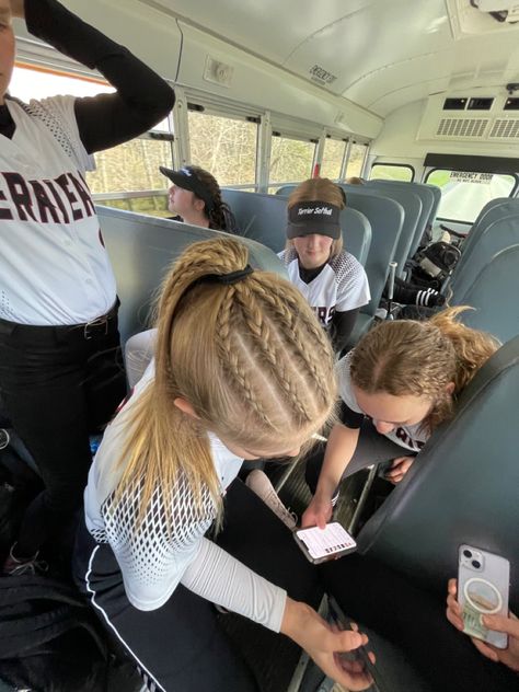 Four Dutch Braids Into Ponytail, Four Braids Into Ponytail, 4 Dutch Braids Into Ponytail, 3 Braids Into Ponytail, Race Day Braids, 4 Braid Ponytail Hairstyle, 4 Braids Into Ponytail, Braided Hair For Sports, Race Hairstyles Running