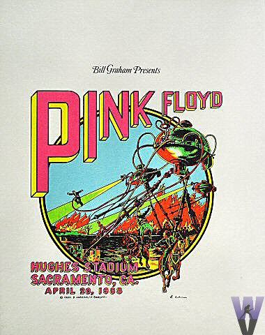 Pink Floyd in Sacramento                                                                                                                                                                                 More Pink Floyd Poster, Pink Floyd Art, Trendy Music, Rock Band Posters, Vintage Music Posters, Band Poster, Picture Collage Wall, Concert Poster, Rock Posters