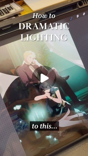 Dramatic Lighting Tutorial Digital Art, Dramatic Lighting Tutorial, Light Tutorial Digital Art, Webtoon Procreate, How To Do Lighting Digital Art, Lighting Tutorial Digital Art, Lighting Tutorial, Dramatic Lighting, Digital Art Tutorial