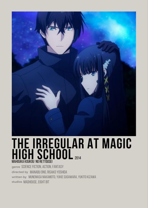 Anime Mahouka Shiba Tatsuya Miyuki Best Family Halloween Costumes, Irregular At Magic High School, Magic High School, Manga Recommendations, Anime Websites, Filmy Vintage, Best Romance Anime, Japanese Animated Movies, Good Anime Series