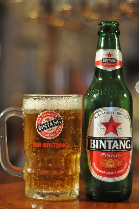 Indonesia Beer Bintang, Diy Study Table, Popular Beers, Beers Of The World, Beer Party, Beer Brands, Beer Bottles, Diy Landscaping, Indonesian Food