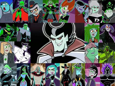 Danny Phantom Villains Danny Phantom Villains, Cosmo Und Wanda, Nickelodeon Party, Phantom Cartoon, Vlad Masters, Danny Fantom, Danny Phantom Vlad, Going Ghost, Dan Phantom