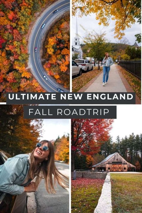 The Perfect 2024 New England Fall Road Trip: Best 3-10 Day Itinerary New England Itinerary, 10 Day New England Road Trip, 4 Day New England Road Trip Fall, New England Fall Itinerary, 3 Day New England Fall Road Trip, New Hampshire Fall Road Trips, New England Must See Destinations, New England Fall Road Trip Itinerary, New England Fall Road Trip Map