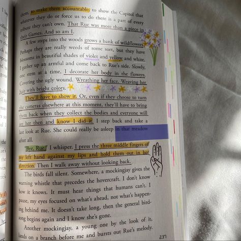 Annotating Hunger Games, The Hunger Games Book Annotations, Hunger Games Annotation, Annotating Ideas, Pretty Annotations, Book Annotation Ideas, Books Annotation, Annotation Ideas, Bestie Book