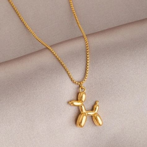 Just found this amazing item on AliExpress. Check it out! $0.99 76％ Off | Stainless Steel Cute Poodle Balloon Dog Pendant Necklace Sweet Funny Charm Clavicle Chain Unique Girl Birthday Gift Jewelry Kpop Necklace, Necklaces Style, Necklace Model, Cherry Necklace, Romantic Necklace, Rock Necklace, Style 2023, Dog Pendant, Party Necklace