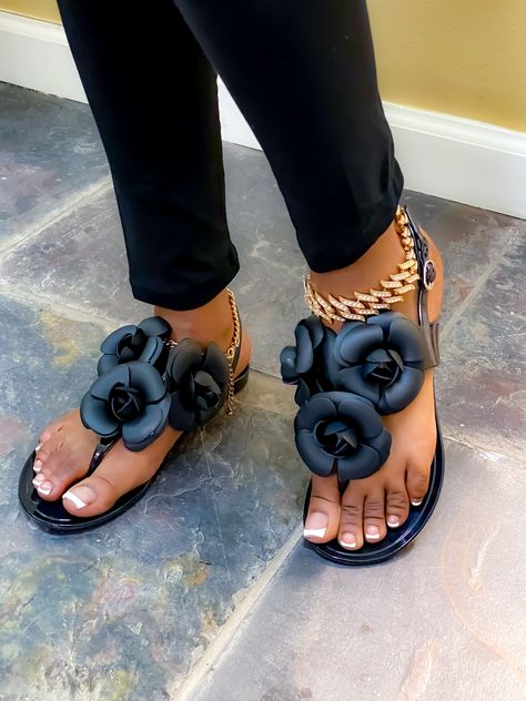 Dressy flat sandals