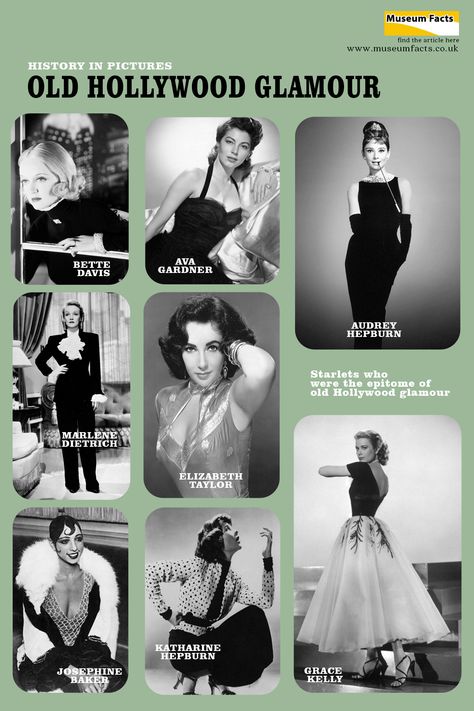 Old Hollywood Glamour Outfits Style, 50s Fashion Hollywood, Hollywood Theme Party Dress, Golden Hollywood Fashion, Classic Hollywood Outfits, Old Hollywood Glamour Make Up, Hollywood Glamour Moodboard, Old Glamour Dress, Old Hollywood Gowns Vintage