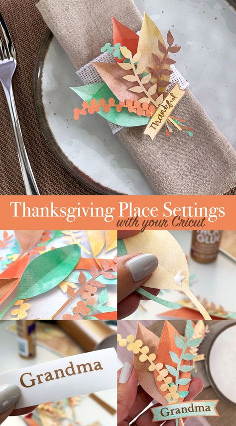 Thanksgiving Place Settings, Thanksgiving Place Setting, Thanksgiving Food Crafts, Thanksgiving Table Setting, Place Settings Thanksgiving, Setting Table, Thanksgiving Paper, Thanksgiving Friendsgiving, Thanksgiving Projects