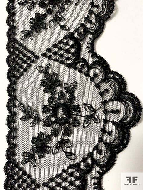 SKU: 12467 Content: Nylon Color: Black Width: 3 inches Lace Sketch, Victorian Elements, Digital Stationary, Lace Aesthetic, Floral Arches, Lace Tattoo Design, Tropical Fabric Prints, Gothic Elements, Gothic Flowers