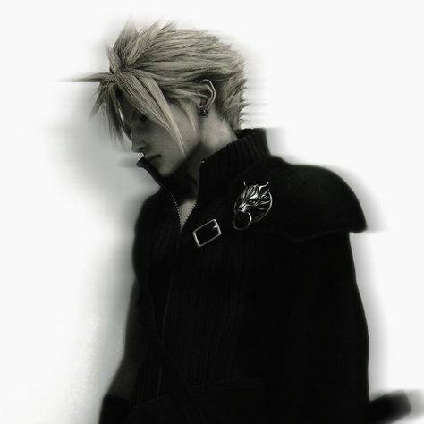 Cloud Strife Icon, Movie Poster Project, Final Fantasy Cloud Strife, Boy Dark, Final Fantasy Cloud, Final Fantasy Collection, Cloud Icon, Final Fantasy X, Final Fantasy Art