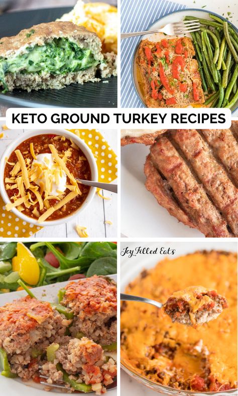 We eat a lot of Keto Ground Turkey Recipes in my house. Ground turkey is cheaper than ground beef and, to be honest, I prefer the flavor. Here are my favorite low carb recipes with ground turkey. Turkey Recipes Keto, Keto Ground Turkey Recipes, Keto Ground Turkey, Recipes Using Ground Turkey, Teriyaki Bowls, Ground Turkey Casserole, Italian Meatloaf Recipes, Keto Kids, Turkey Sausage Recipes