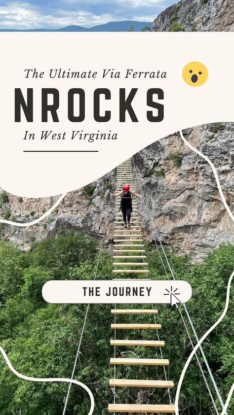 Nelson Rocks, West Virginia, Via Ferrata, hiking, climbing Was It Worth It, Climb A Mountain, Hiking Trips, 3 Friends, A Bridge, Hiking Trip, West Virginia, Worth It, Missouri