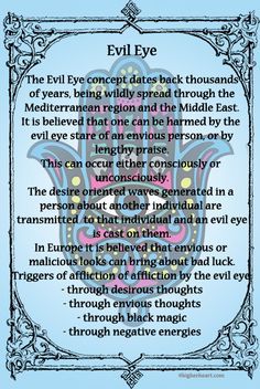 Evil Eye. I wear mine every day to help rid of evil in our lives. It's a middle eastern belief. 5 Elements, Wiccan Spells, Cheat Meal, Magic Spells, Evil Eye Jewelry, Hamsa Hand, Spell Book, Book Of Shadows, Eminem