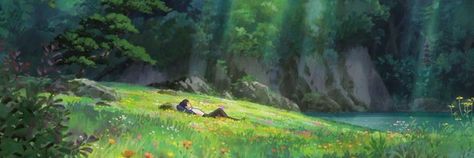 Notion Cover Aesthetic Nature, Notion Cover Aesthetic Studio Ghibli, Notion Cover Aesthetic Studio Ghibli Gif, Notion Header Aesthetic 4k, Studio Ghibli Notion Cover, Studio Ghibli Banner, Notion Cover Photo, Ghibli Nature, Disc Pfp