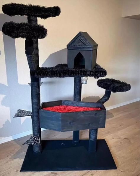 Goth Houses, Gothic Cat, Gothic Decor Bedroom, Gothic Room, Gothic Bedroom, Apartment Vibes, Dark Home Decor, Goth Home, Goth Home Decor