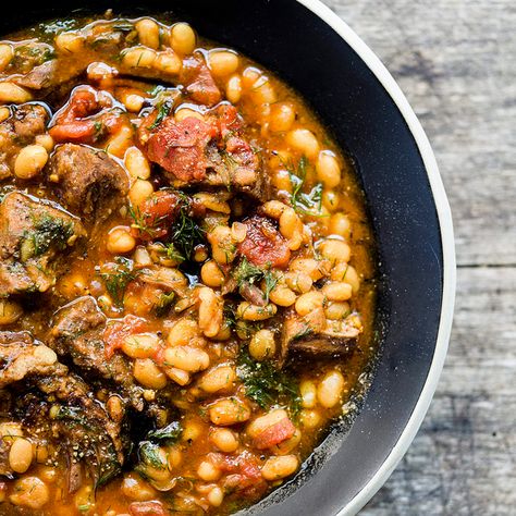 Turkish White Beans Recipe | Sur La Table White Beans Recipe, White Bean Recipes, Bean Stew, Turkey Recipe, Beans Recipe, Moroccan Food, Middle Eastern Recipes, Turkish Recipes, Bean Recipes