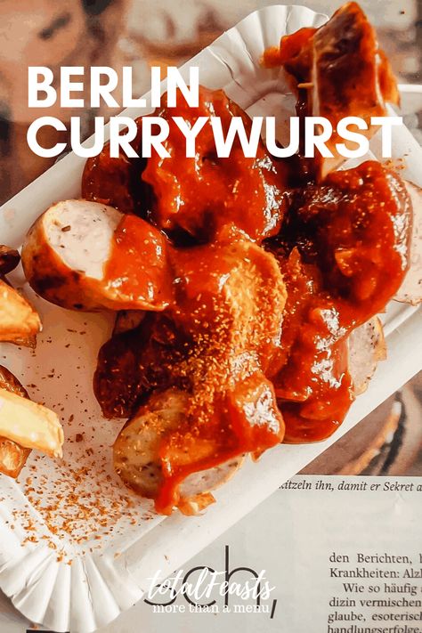 Treat yourself to the true flavour of Berlin street food with this gutsy Berlin currywurst sauce recipe. #germanfood #sausages #curry #streetfood Octoberfest Recipes, Currywurst Recipe, Currywurst Sauce, Oktoberfest Food, Berlin Street, Potluck Party, Austrian Recipes, Bad Food, The Senses