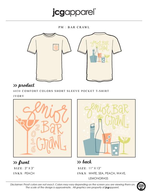 #seniorbarcrawl Senior Bar Crawl, Bar Crawl Shirts, Spring Designs, Sorority Shirt Designs, Bar Crawl, Kappa Alpha Theta, Custom Design Shirts, Phi Mu, Peach And Green