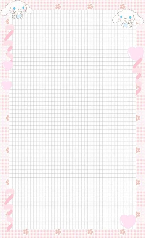 Sanrio Goodnotes, Sanrio Notes Template, Aesthetic Note Template, Note Template Aesthetic, Writing Paper Template, Memo Pad Design, Writing Paper Printable Stationery, Notebook Templates, Note Writing Paper