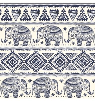 elephant pattern Elephant Print Art, Boho Elephant, Indian Patterns, Madhubani Painting, Elephant Pattern, Images Vintage, Elephant Art, Pattern Glass, An Elephant