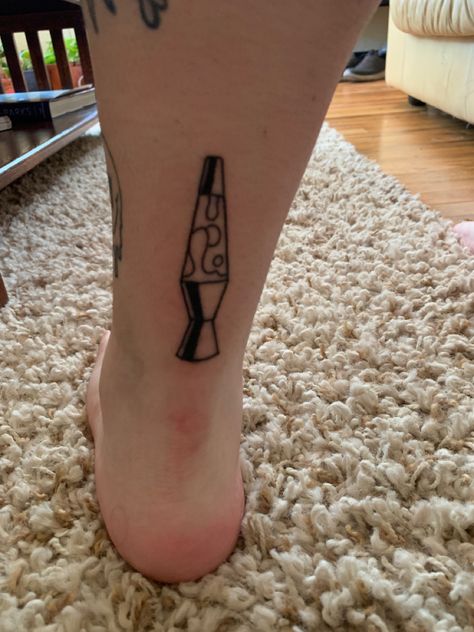 Lava Lamp Tattoo Simple, Lava Lamp Tattoo, Lamp Tattoo, Deathly Hallows Tattoo, Simple Tattoos, Lava Lamp, I Tattoo, Small Tattoos, Triangle Tattoo