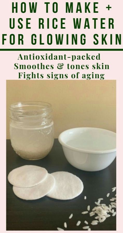 Water For Glowing Skin, Rice Water For Face, Rice Water Toner, Glowing Skin Diy, Easy Skin Care, Organic Skin Care Routine, Skin Care Routine For 20s, Skin Care Ideas, Skin Care Diy