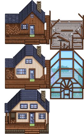 Farmhouse Outside, Stardew Farms, Farm Building, Stardew Valley Layout, Stardew Valley Tips, Stardew Valley Farms, Farm Layout, Farm House Colors, Farm Buildings