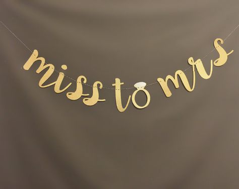 Miss to Mrs Banner, Glitter Miss to Mrs Banner, Gold Miss to Mrs Banner, Bridal Shower Banner, Bachelorette Party Banner, From Miss to Mrs Lingere Party, Chicago Bachelorette, Miss To Mrs Banner, Bridal Shower Quotes, Bachelorette Banner, Bachelorette Party Banners, Bridal Shower Banner, Awesome Bachelorette Party, Miss To Mrs