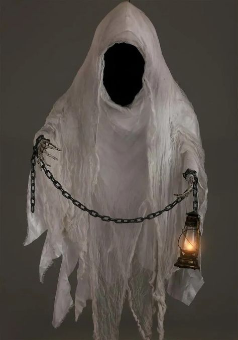 Halloween Warehouse Decorations, Faceless Ghost, Halloween Lights Decorations, Halloween Decor Diy, Halloween Ghost Decorations, Homemade Halloween Decorations, Adornos Halloween, Halloween Prop, Unfinished Business