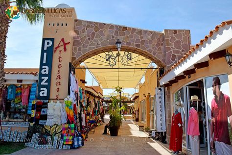 Shopping In Cabo San Lucas, Cabo San Lucas Shopping, Cabo San Lucas Map, Los Cabos San Lucas, Downtown Shopping, Mexican Beach, Mexican Beaches, Talavera Pottery, San Jose Del Cabo