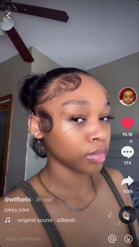 Cute Ponytail Hairstyles For Black Women Natural Hair, Relaxed Hair Sleek Bun, Low Bun No Part, Small Bun Black Women, Sleek Ponytail Black Women Natural Short Hair, Lace Front Human Hair Wigs Black Women, Carmenaminaa Hairstyles, Hair Ponytail Styles Natural, Middle Slick Back Bun