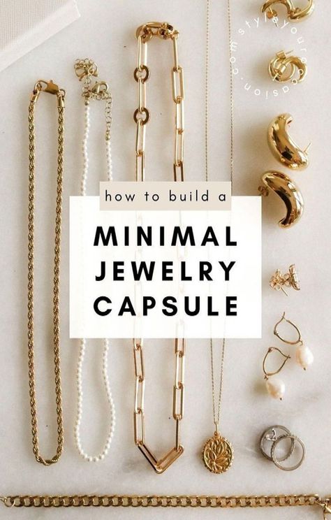 Build the perfect classic jewelry capsule wardrobe with our guide on how to build a minimalist jewelry capsule collection. We’re sharing the best basic jewelry essentials and staple jewelry pieces in gold and silver to help you find your dream jewelry collection. #Exploring #Embracing #Minimalist #Elegance #Gemstone #Style #the #Beauty #HandmadeJewelry #Accessories #of #and #StatementJewelry #Simplicity #Jewelry #Fashion Jewelry Capsule Wardrobe, Classic Jewelry Essentials, Staple Jewelry, Capsule Wardrobe Jewelry, Jewelry Capsule, Capsule Wardrobe Classic, Autumn Capsule Wardrobe, Minimalist Wardrobe Essentials, Grey Man