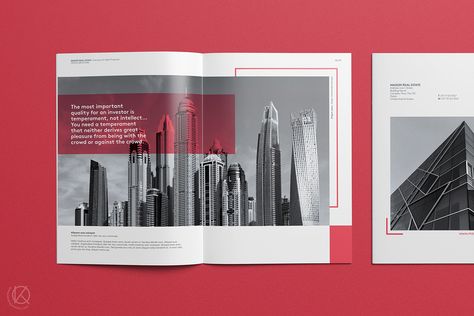 Company Profile Brochure | Real Estate & Property on Behance Property Brochure Design Layout, Real Estate Company Profile, Company Profile Brochure, Real Estate Portfolio, Architecture Portfolio Layout, Property Brochures, Brochure Design Layout, Real Estate Property, Portfolio Layout