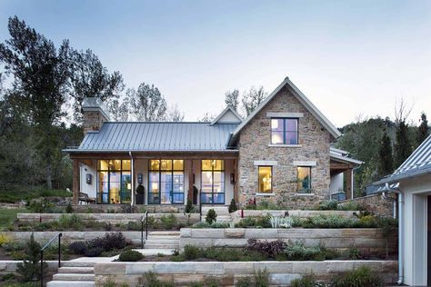 Dream House Tour: A Colorado farmhouse with drool-worthy interiors Colorado House Plans, Scandinavian Farmhouse Plans, Stone Exterior Houses Farmhouse, Stone Farmhouse Exterior, Colorado Farmhouse, Old Farmhouse Exterior, Barn Foundation, Wall Pantry Ideas, Dream House Tour