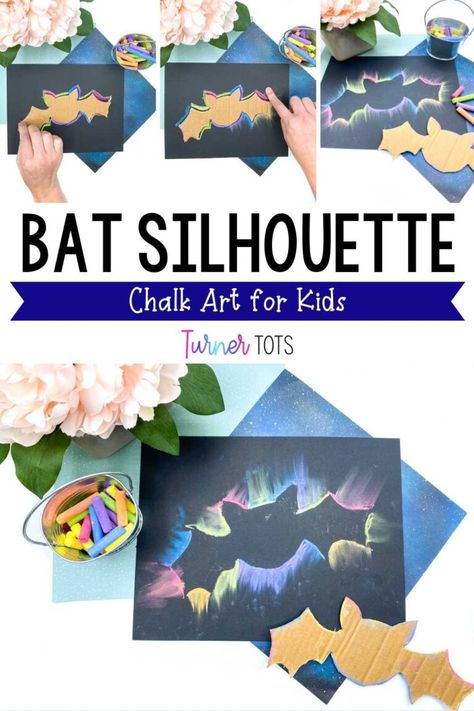 Nocturnal Animals Preschool Crafts, Bats Crafts Preschool, Nocturnal Animals Preschool, Nature Provocations, Art Activities For Preschool, Nocturnal Animals Activities, Turner Tots, Bats Activities, Art For Toddlers